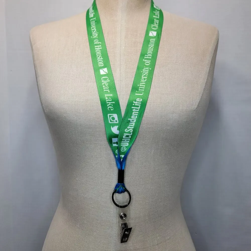 Set of 2 UHCL Lanyards (1 Embroidered)